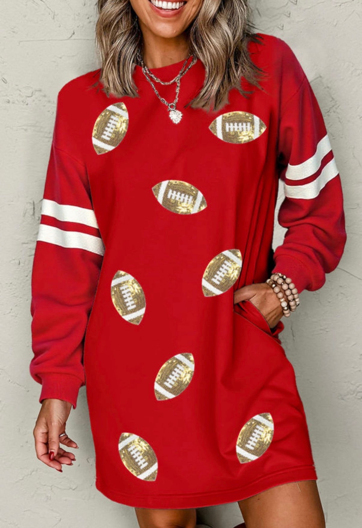 Women's Sequin Football Dress
