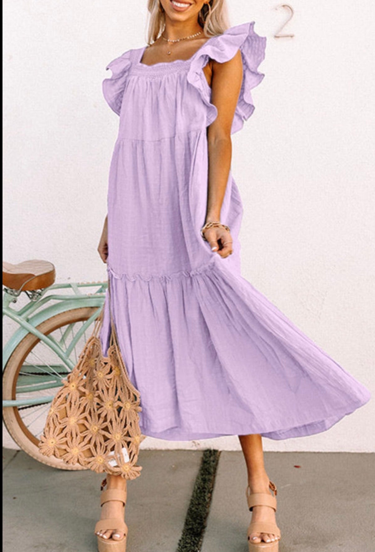 Women's Long Purple Dress