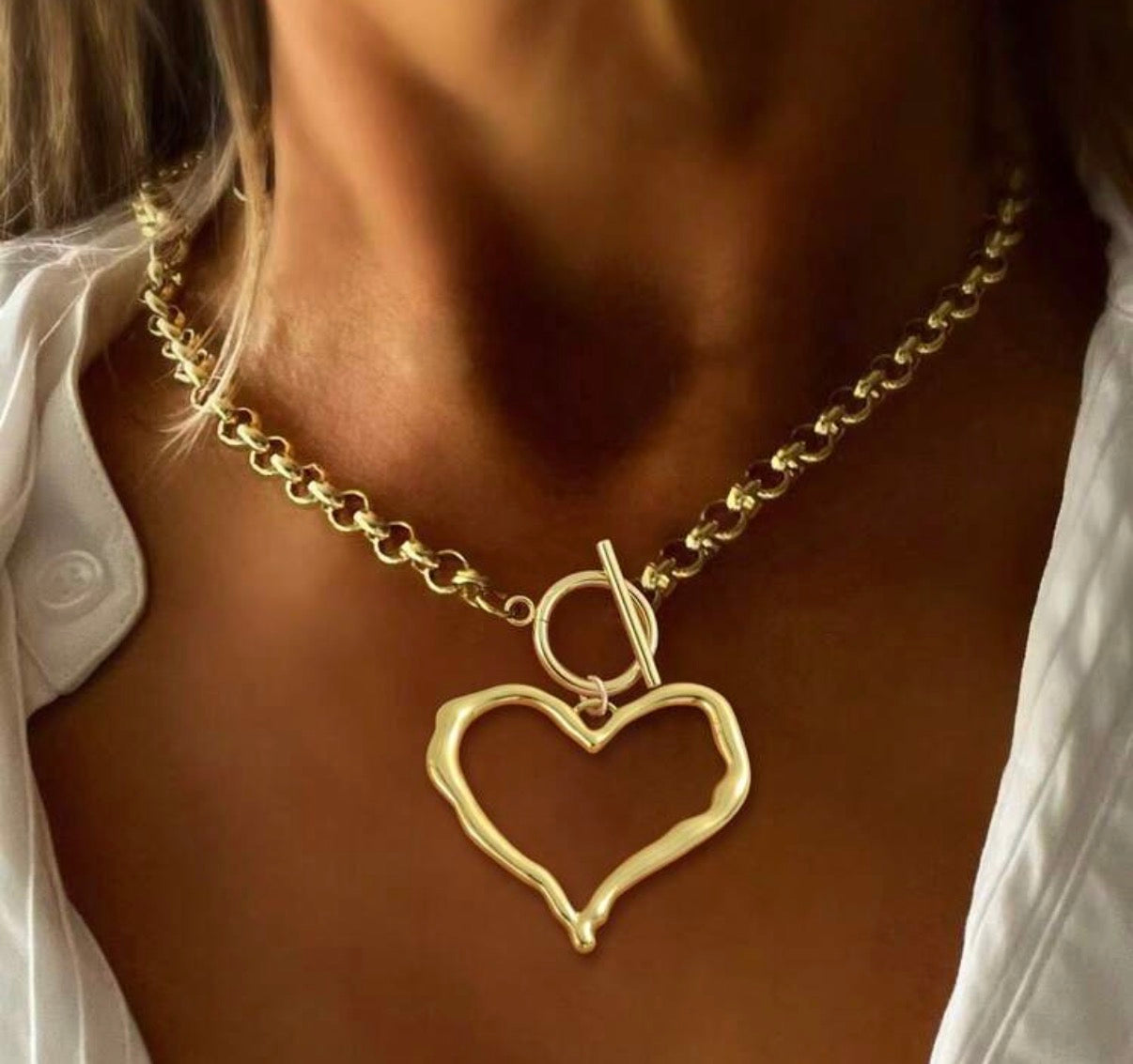 Toggle Heart Necklace
