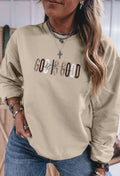 Embrodried God is Good sweatshirt