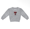 Kid's Texas Tech Grey Embroidered Sweatshirt