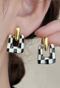 Checkered Earrings