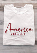 Women's Embroidered America Shirt