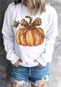 Women's Pumpkin with Bow Sweatshirt