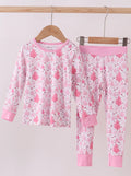 Girl's Bamboo Pink Tree Pajamas