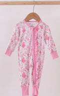 Girl's Bamboo Pink Tree Onesie