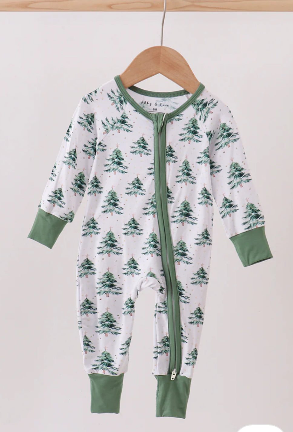 Kid's Bamboo Green Tree Onesie