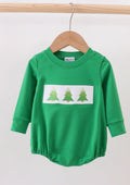 Kid's Embroidered Christmas Tree Onesie