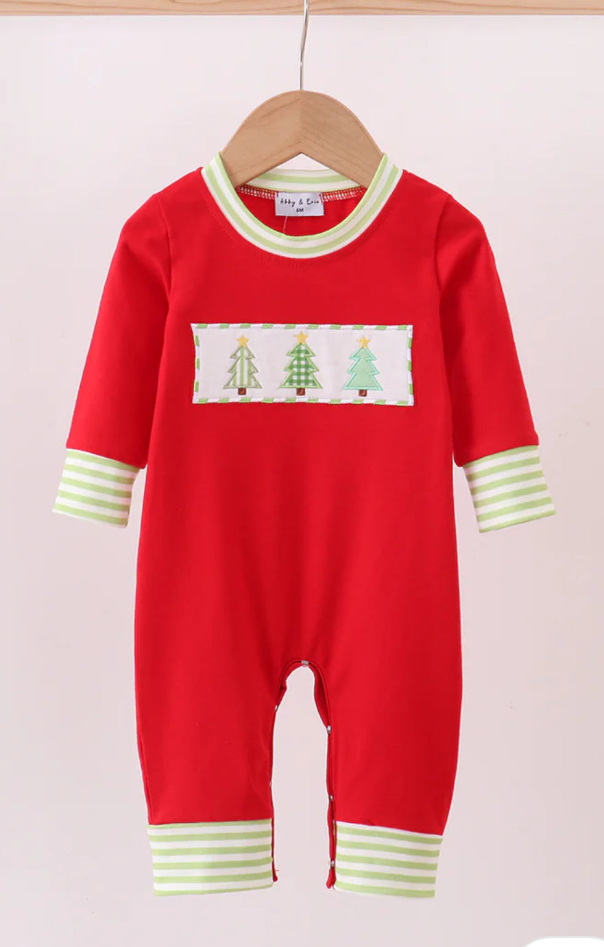 Women's Embroidered Tree Onesie