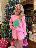 Women's Pink Tree Lounge Set