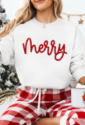 Women's Glitter Merry Sweatshirt