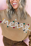 Women's Tan Merry Sweater