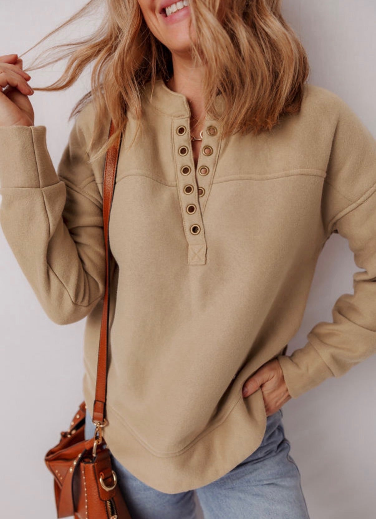 Women's Tan Sweatshirt