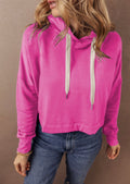 Women's Cropped Pink Sweatshirt