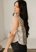Women's Cheetah Tie Shirt