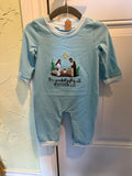 Kid's Embroidered Nativity Onesie