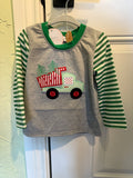 Boy's Embroidered Christmas Truck