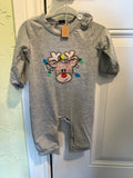 Kid's Embroidered Reindeer Onesie