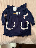 Girl's Embroidered Milk and Cookies Bubble