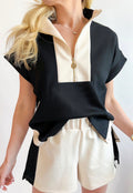 Women's Black and Tan Set