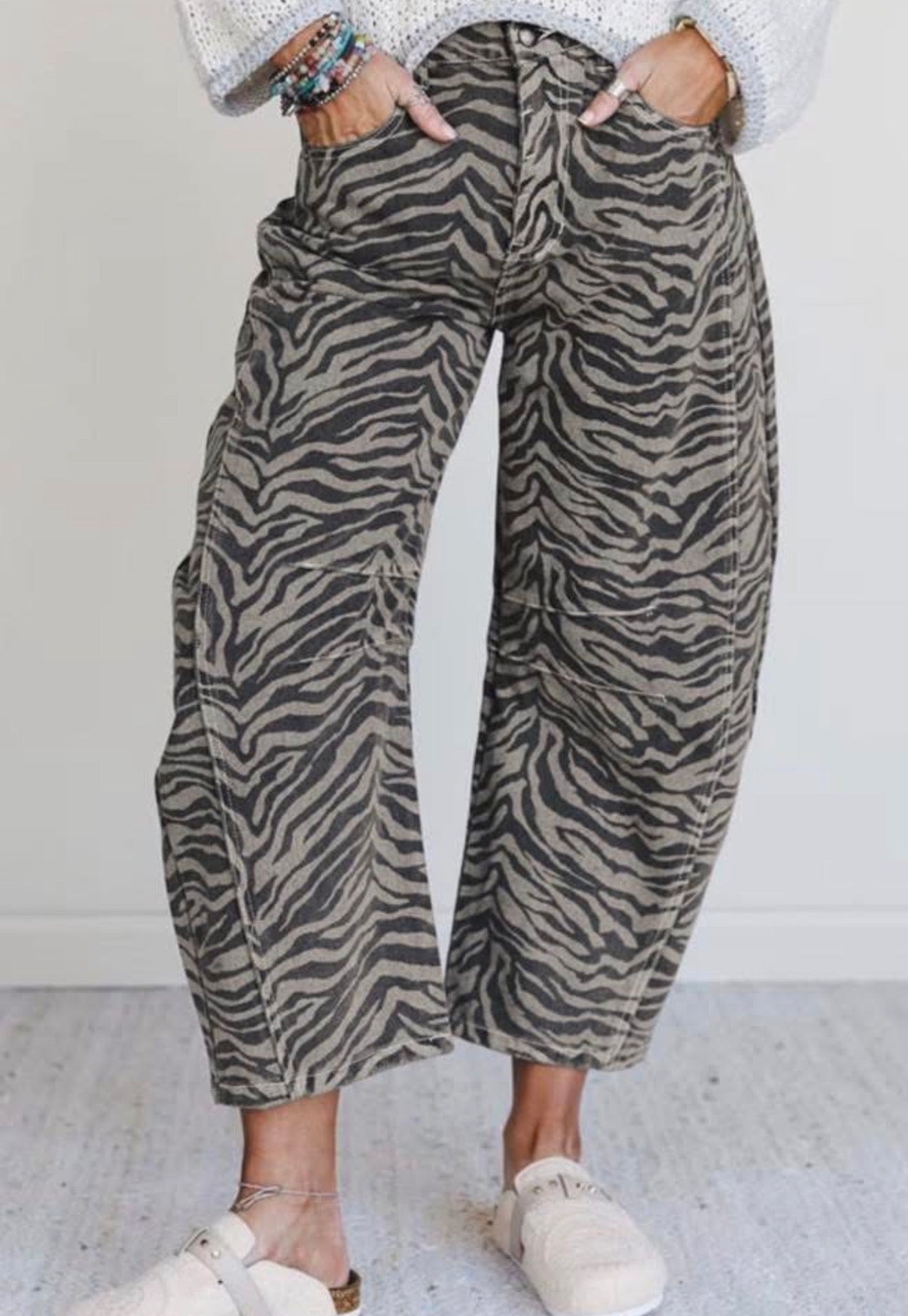 Women's Zebra Jeans