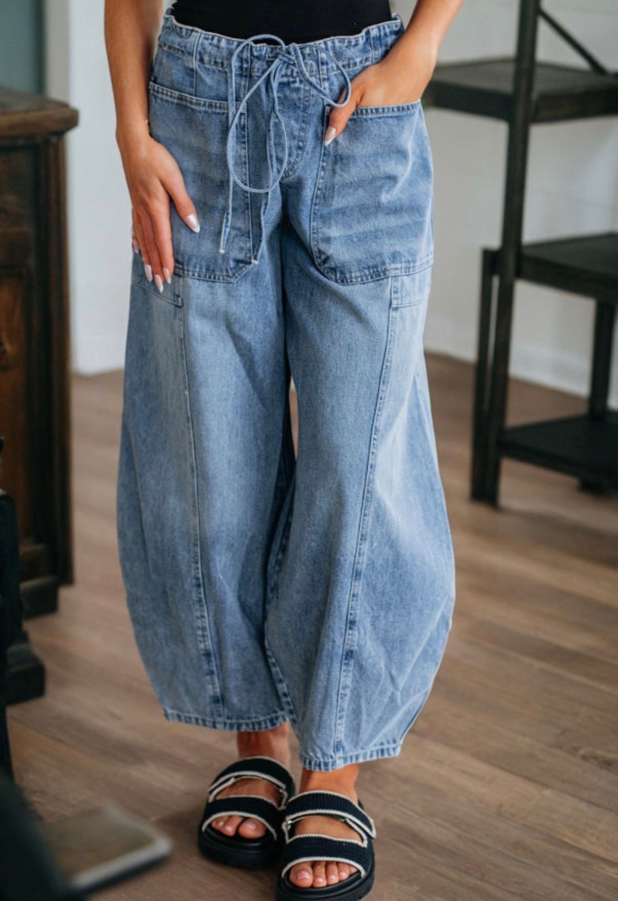Women's Barrel Tie Jeans Jeans
