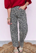 Women's Grey Cheetah Jeans