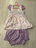 Girl's Floral Set