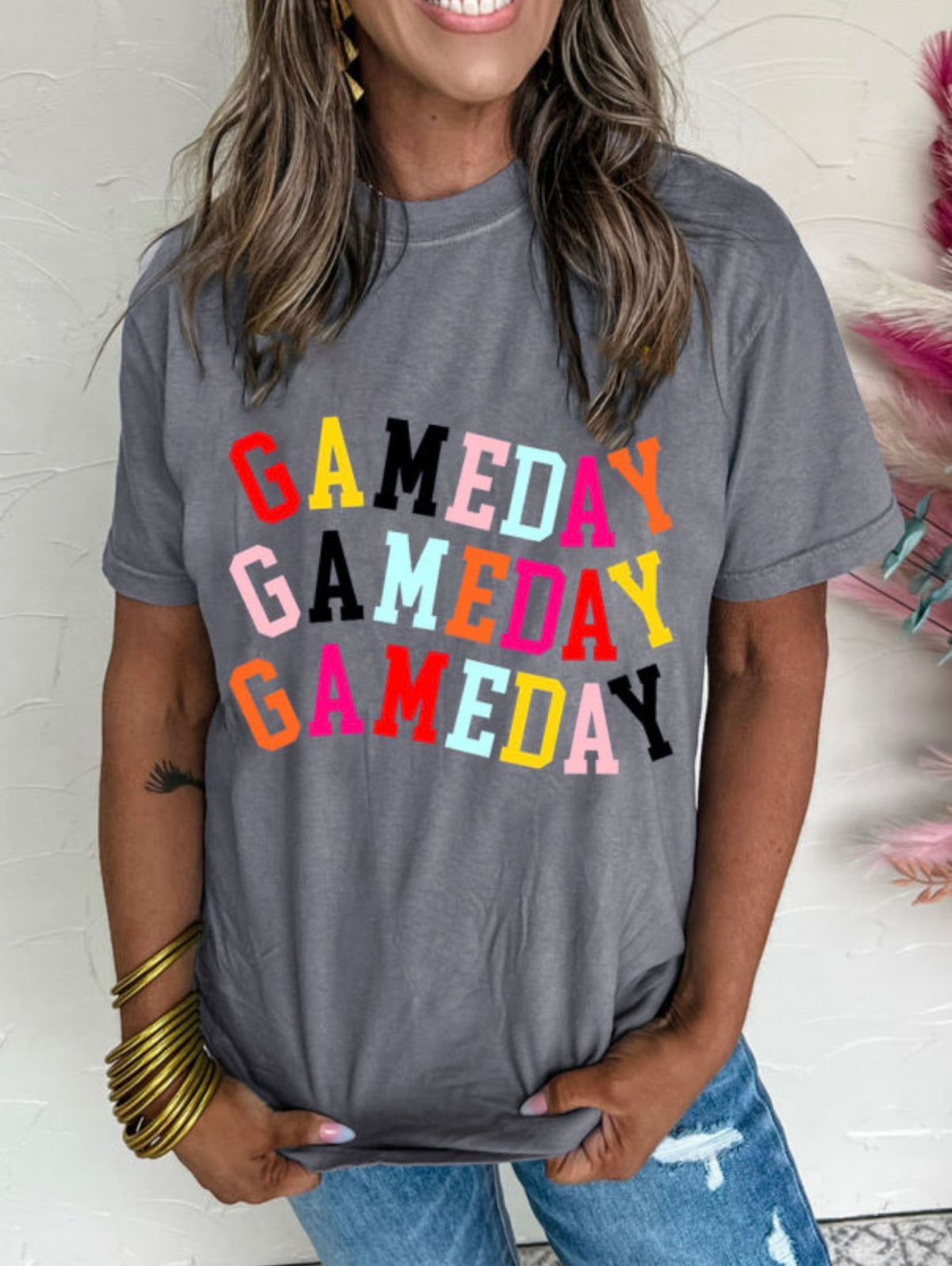 Women's Colorful Game Day Shirt