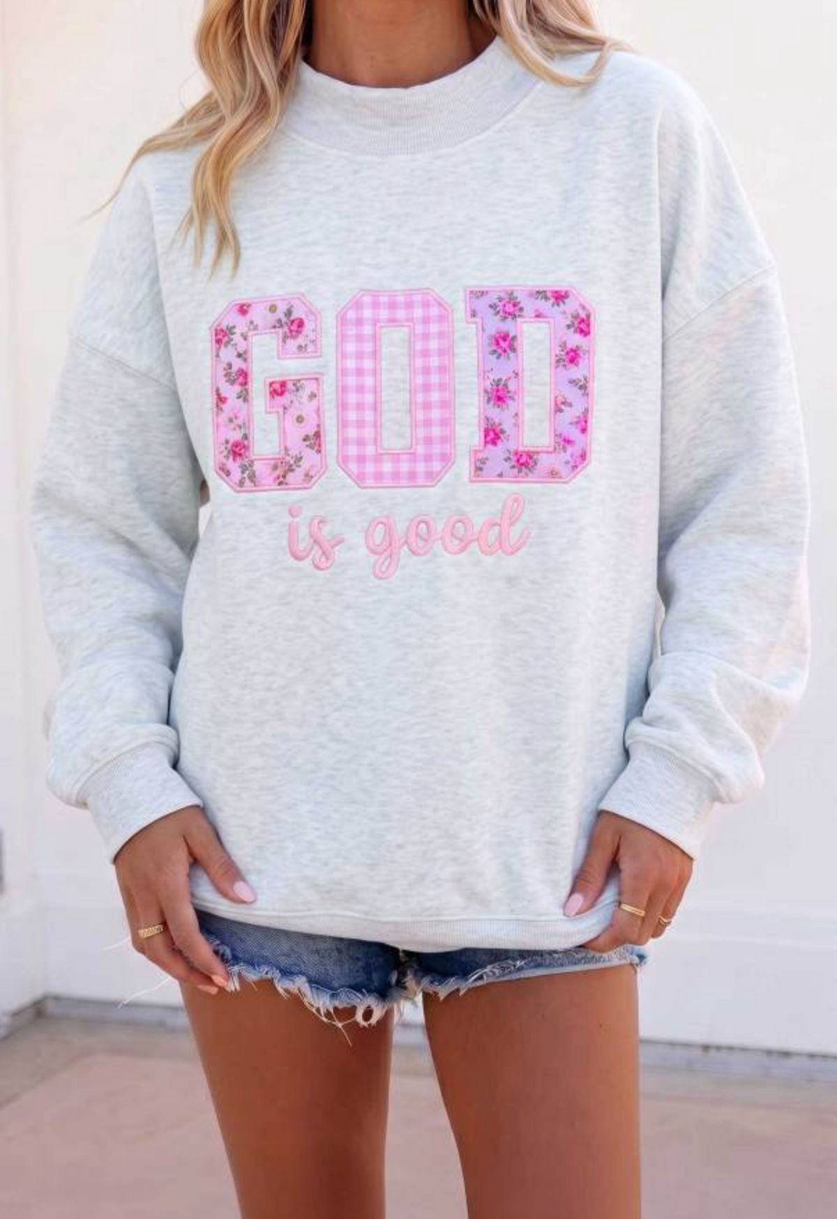 God is Good Embroidered