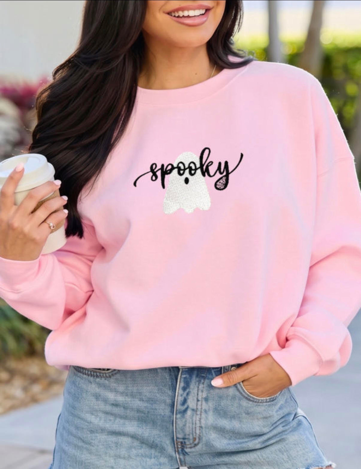 Women's Pink Spooky Sweatshirt
