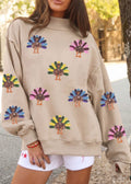 Women's Sequin Turkey Sweatshirt