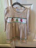 Girl's Embroidered Gingerbread Dress