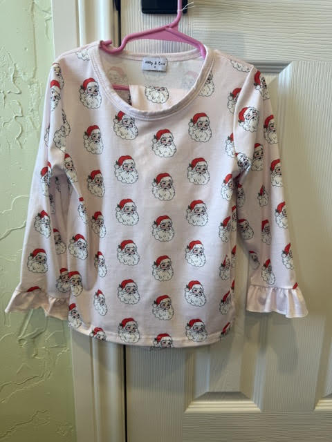 Girl's Santa Pajama Set