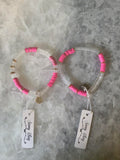 Light Pink and Clear Bracelets
