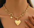 Toggle Solid Heart Necklace