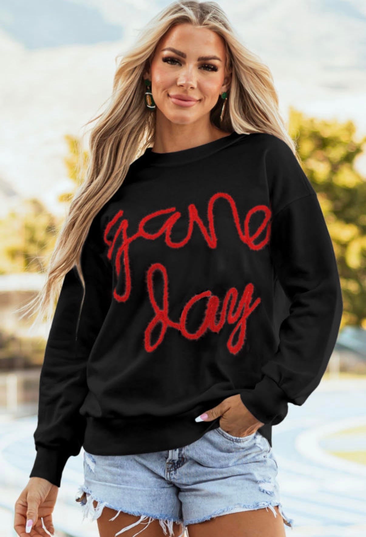 Black Game Day Sweatshirt
